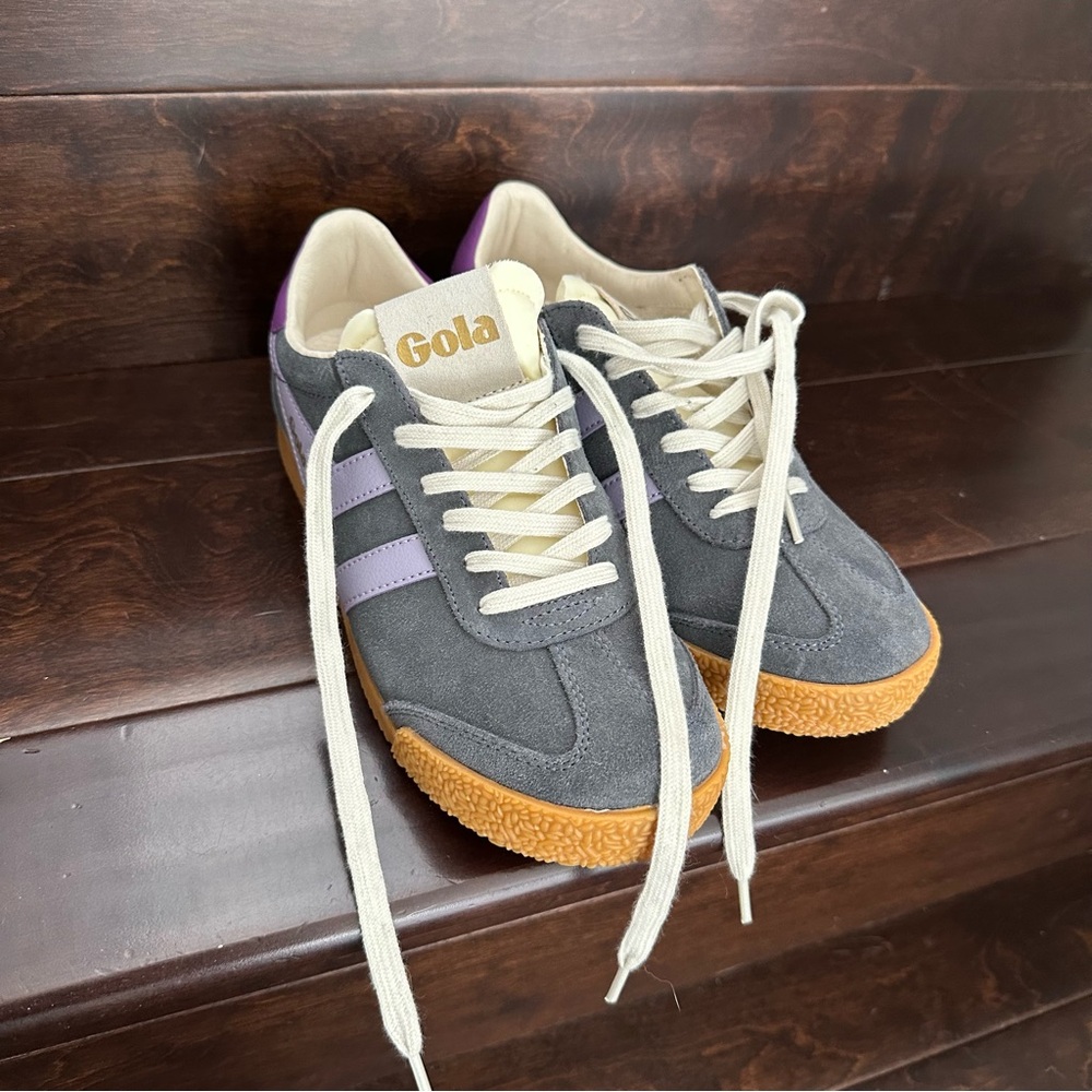 Gola Charcoal and Lavender Trainers - Picture 4 of 9